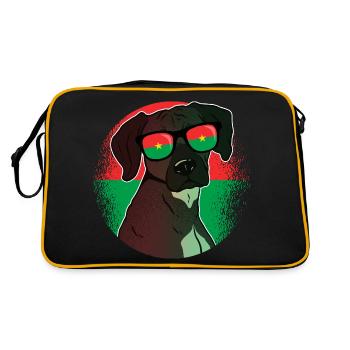 Burkina Faso - Sac Retro - noir/or - Dos