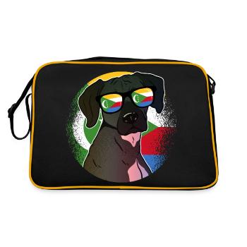Comores - Sac Retro - noir/or - Dos