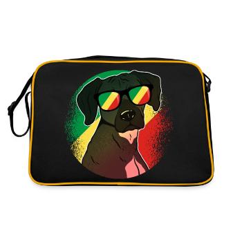 République du Congo - Sac Retro - noir/or - Dos