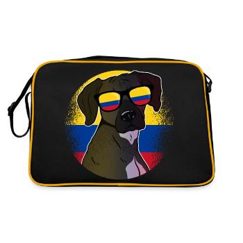 Colombie - Sac Retro - noir/or - Dos