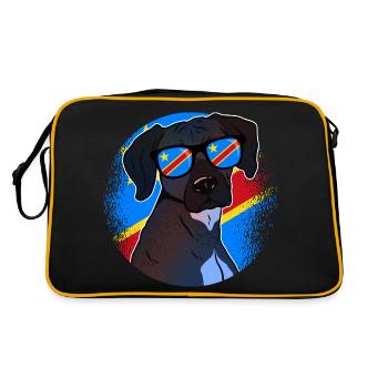 République démocratique du Congo - Sac Retro - noir/or - Dos
