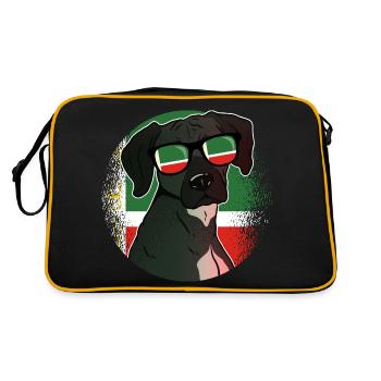 Tchétchénie - Sac Retro - noir/or - Dos