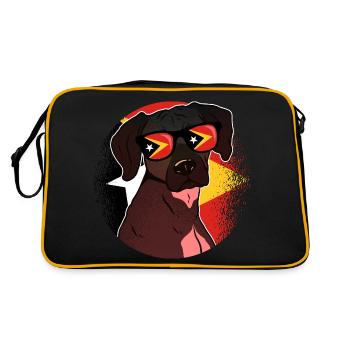 Timor oriental - Sac Retro - noir/or - Dos