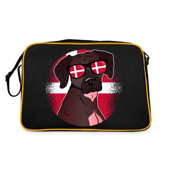 Danemark - Sac Retro - noir/or - Dos
