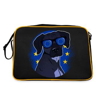 Union européenne - Sac Retro - noir/or - Dos