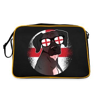 Angleterre - Sac Retro - noir/or - Dos
