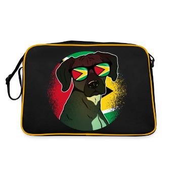 Guyana - Sac Retro - noir/or - Dos
