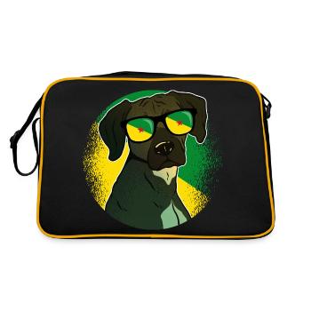 Guyane française - Sac Retro - noir/or - Dos