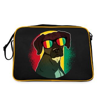 Guinée - Sac Retro - noir/or - Dos