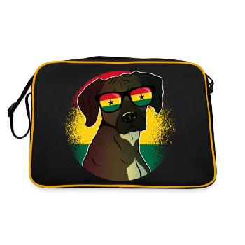 Ghana - Sac Retro - noir/or - Dos