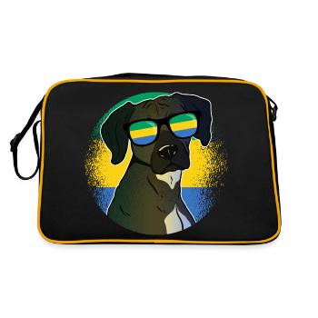 Gabon - Retro Bag - black/gold - Back
