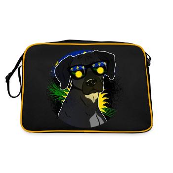 Guadeloupe - Sac Retro - noir/or - Dos
