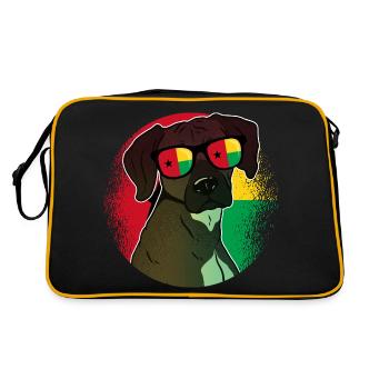 Guinée-Bissau - Sac Retro - noir/or - Dos