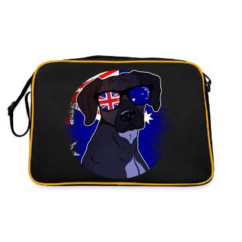 Heard and Mcdonald Islands - Retro Bag - black/gold - Back