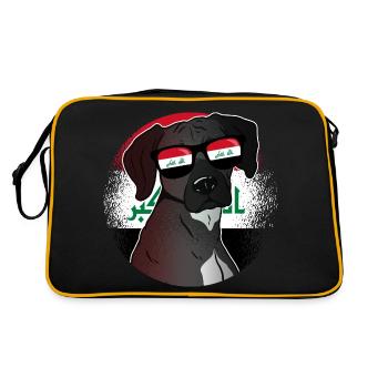 Irak - Sac Retro - noir/or - Dos