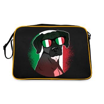 Italy - Retro Bag - black/gold - Back