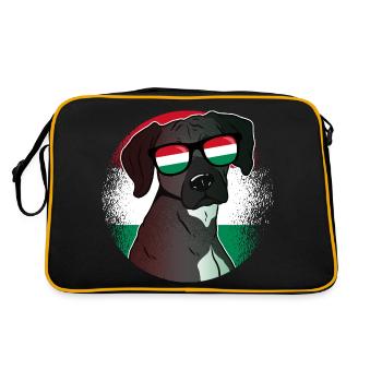 Hongrie - Sac Retro - noir/or - Dos