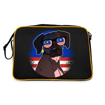 Malaysia - Retro Bag - black/gold - Back