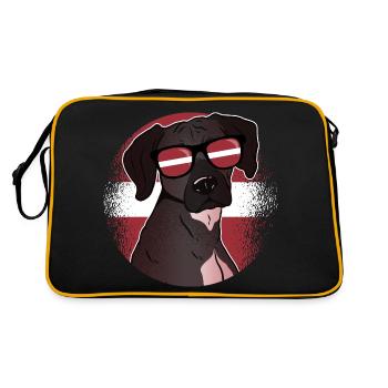 Latvia - Retro Bag - black/gold - Back