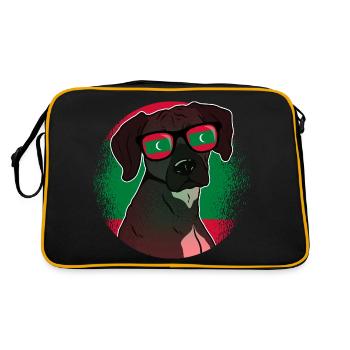 Maldives - Retro Bag - black/gold - Back