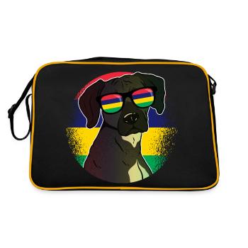 Mauritius - Retro Bag - black/gold - Back