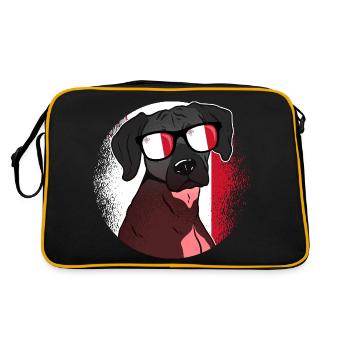 Malte - Sac Retro - noir/or - Dos