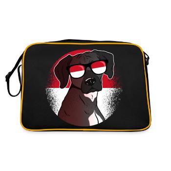Monaco - Retro Bag - black/gold - Back