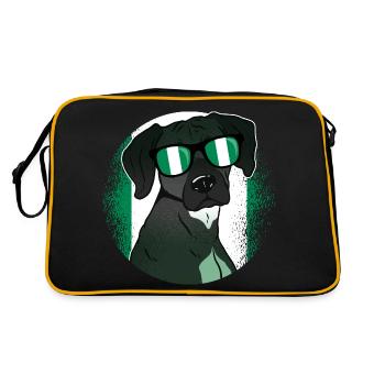 Nigéria - Sac Retro - noir/or - Dos