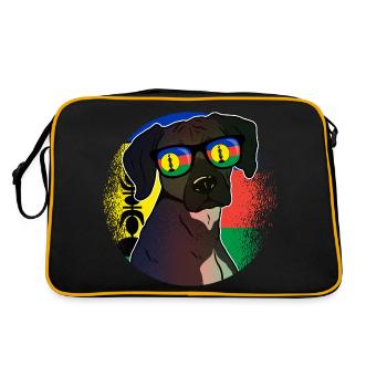 Nouvelle Calédonie - Sac Retro - noir/or - Dos