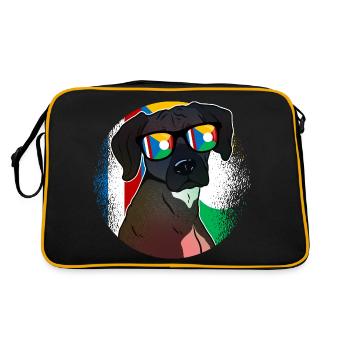 Réunion - Sac Retro - noir/or - Dos