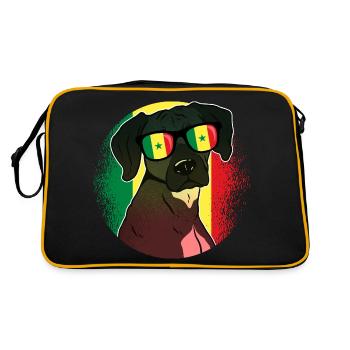 Sénégal - Sac Retro - noir/or - Dos