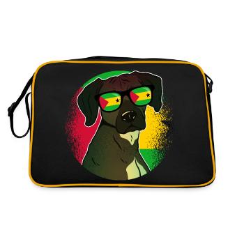 Sao Tomé et Principe - Sac Retro - noir/or - Dos