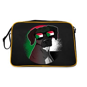 Soudan - Sac Retro - noir/or - Dos
