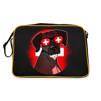 Switzerland - Retro Bag - black/gold - Back