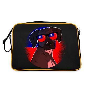 Taïwan - Sac Retro - noir/or - Dos