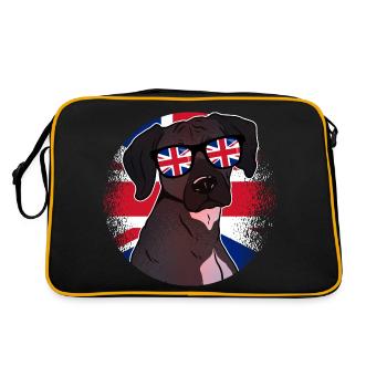 United Kingdom - Retro Bag - black/gold - Back