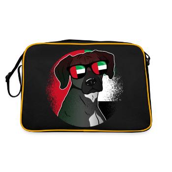 Emirats Arabes Unis - Sac Retro - noir/or - Dos