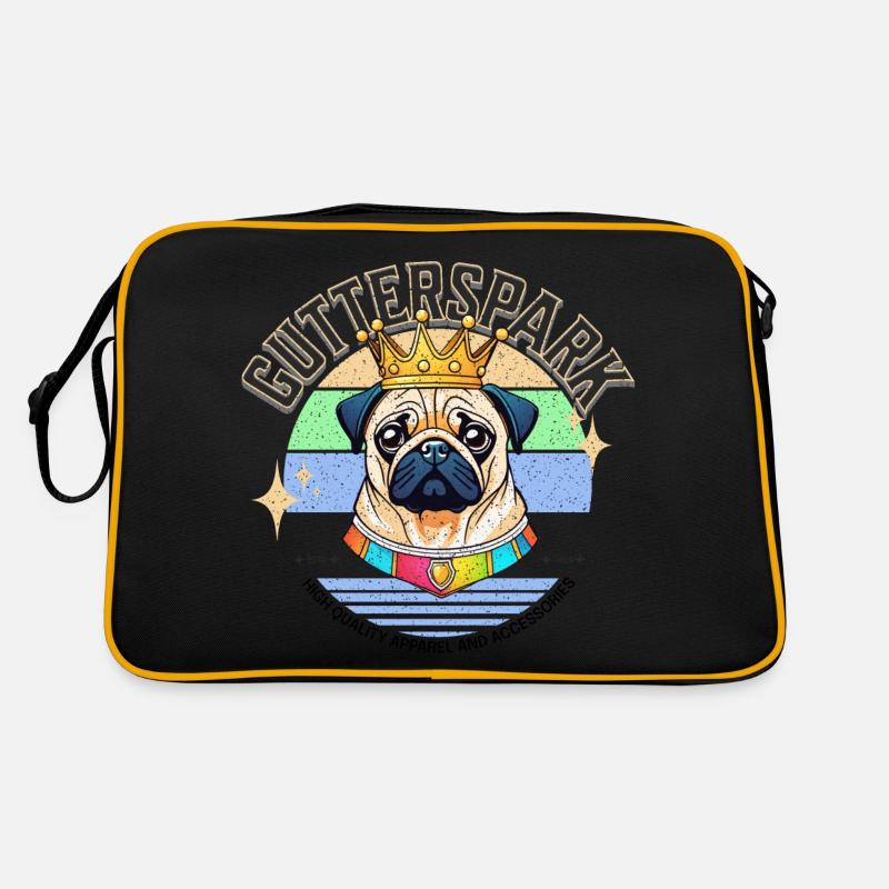 Gutterspark Design Mops Retro Tasche