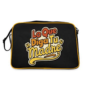 Whatever your mother says - Retro Bag - black/gold - Back