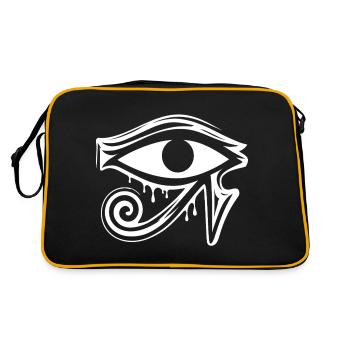 Symbole de l’œil d’Horus en Égypte - Sac Retro - noir/or - Dos