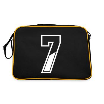7 years jersey number 7 T-shirt number 7 - Retro Bag - black/gold - Back