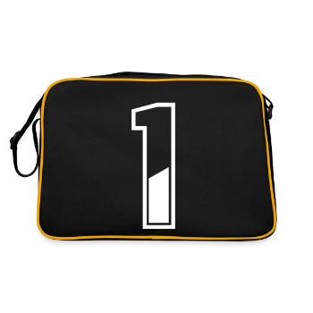 1 an maillot numéro 1 T-shirt numéro 1 - Sac Retro - noir/or - Dos