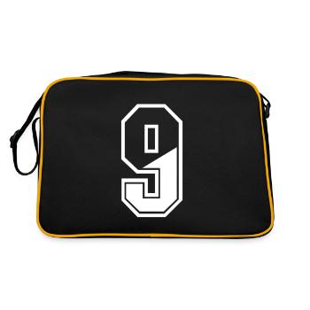 9 ans maillot numéro 9 T-shirt numéro 9 - Sac Retro - noir/or - Dos