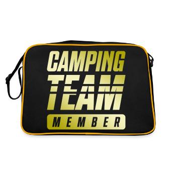 Équipe de camping - Sac Retro - noir/or - Dos
