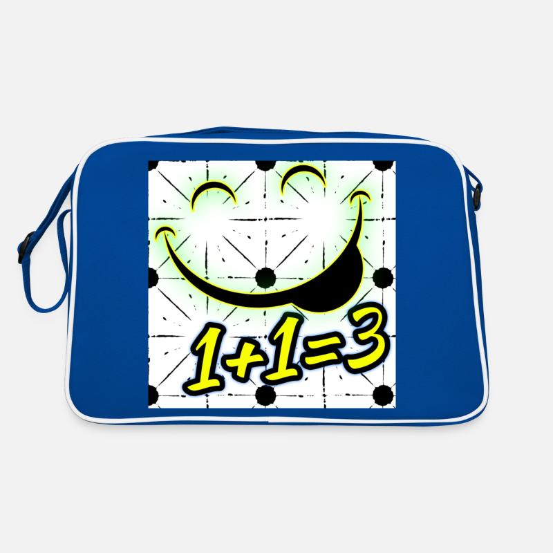 One plus one equals three | 1+1=3 | Image Retro Bag