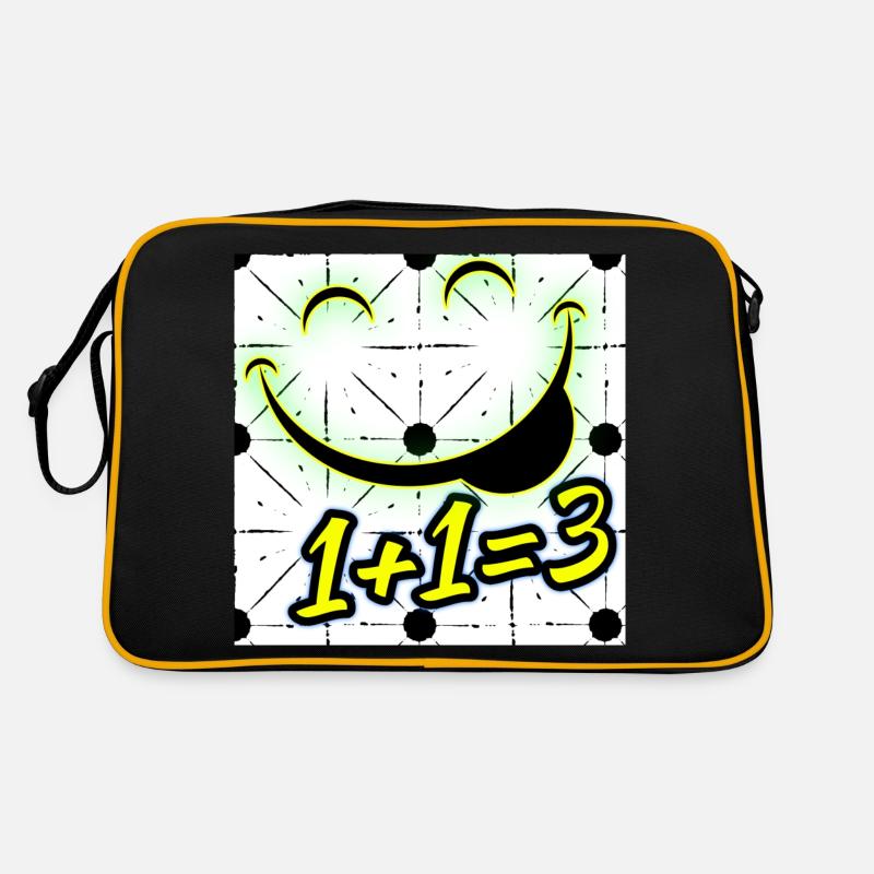 One plus one equals three | 1+1=3 | Image Retro Bag