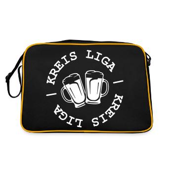 Kreis Liga - Retro Tasche - Schwarz/Gold - Hinten