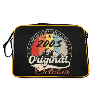 Octobre 2003 Cadeau Anniversaire - Octobre 2003 - Sac Retro - noir/or - Dos