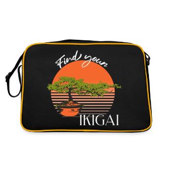 Trouvez votre Ikigia avec Bonsaï - Sac Retro - noir/or - Dos