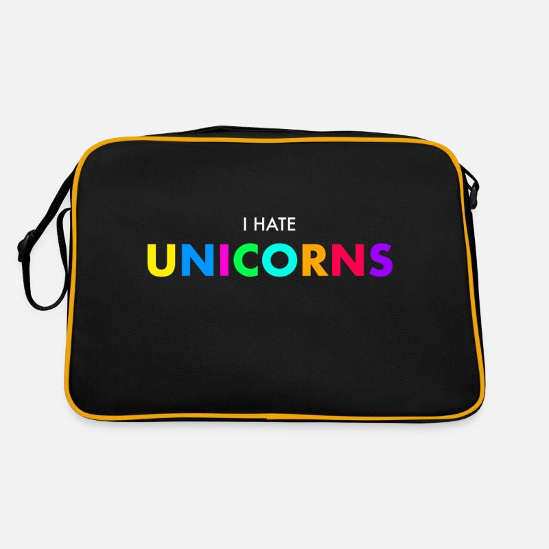 Ich mag keine Einhörner Retro Tasche
